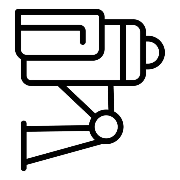 Icono de cámara de calle de seguridad, estilo de esquema — Vector de stock
