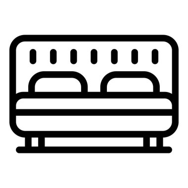 Yumuşak kanepe ikonu, taslak tarzı