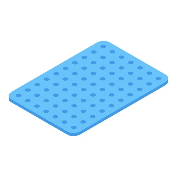 Bathroom carpet icon, isometric style — Stock Vector