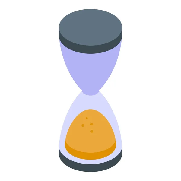 Subsidio icono reloj de arena, estilo isométrico — Vector de stock