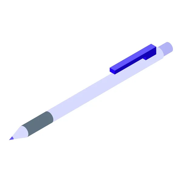 Ícone caneta Benefit, estilo isométrico — Vetor de Stock