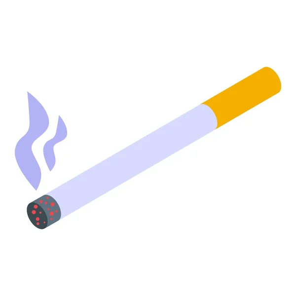 Teen smoking problems icon, isometric style — Stock Vector