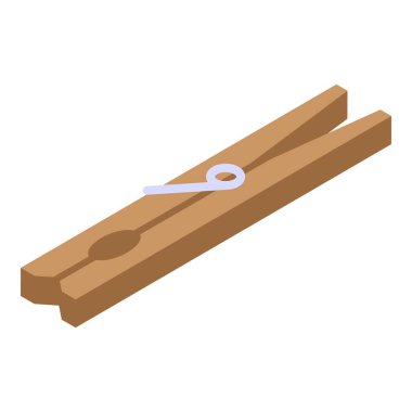 Giysi pin simgesi, izometrik biçim