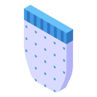 Çocuk bezi simgesi, izometrik stil