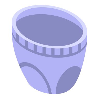 Bebek bezi simgesi, izometrik biçim