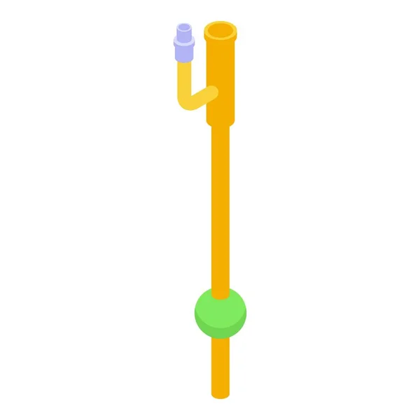 Icono de tubo de catéter, estilo isométrico — Vector de stock