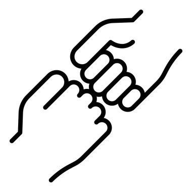 İki el simgesi, taslak biçimi