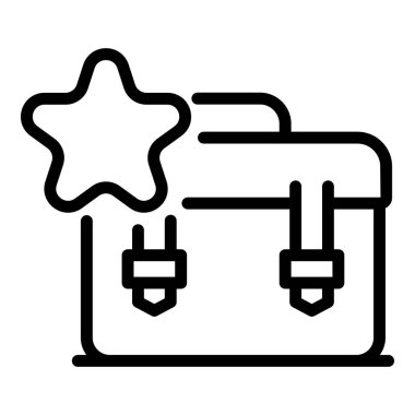 Ofis valiz simgesi, özet biçimi