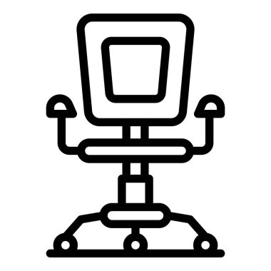 Ofis sandalyesi simgesi, taslak biçimi