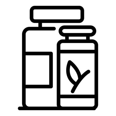 Yemek kavanozları simgesi, taslak biçimi