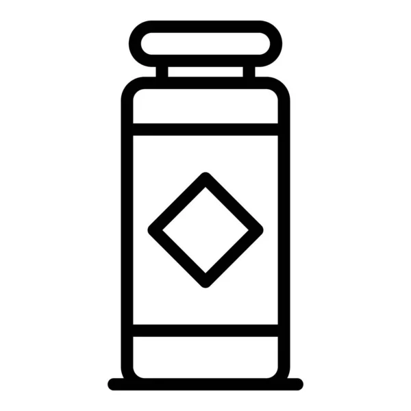 Especias icono del frasco, estilo de contorno — Vector de stock