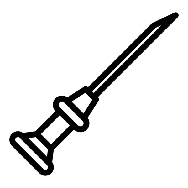 Refusion catheter icon, outline style — стоковый вектор