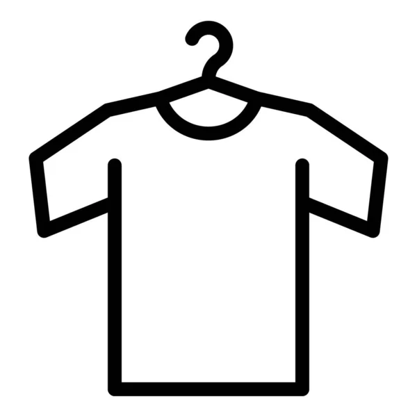 Καθαρό πουκάμισο εικονίδιο, περίγραμμα στυλ — Διανυσματικό Αρχείο