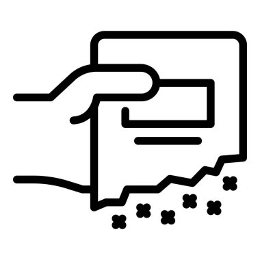 El simgesinde gübre, taslak biçimi