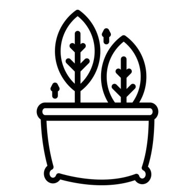 Bitki simgesi içeren çanta, özet biçimi