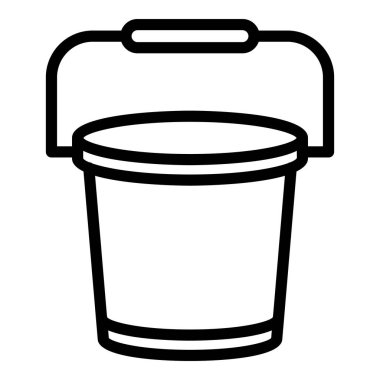 Bahçe kovası simgesi, taslak biçimi