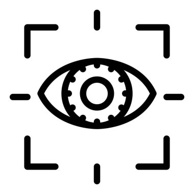 Göz güvenliği simgesi, özet biçimi