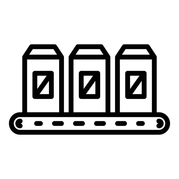 Bodenflaschen-Dünger-Symbol, Umriss-Stil — Stockvektor