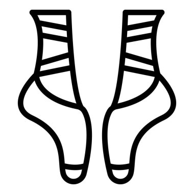 Balerin ayak ikonu, taslak biçimi