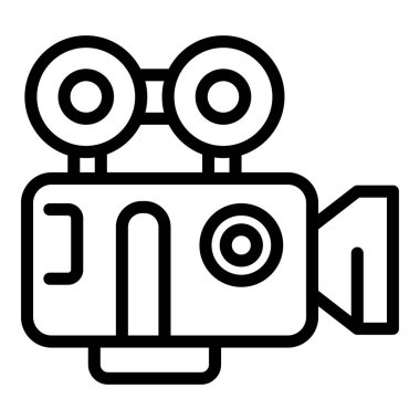 Film kamerası simgesi, özet biçimi