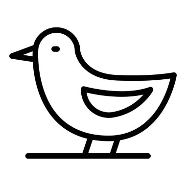 Çiftlik kuşu simgesi, taslak biçimi