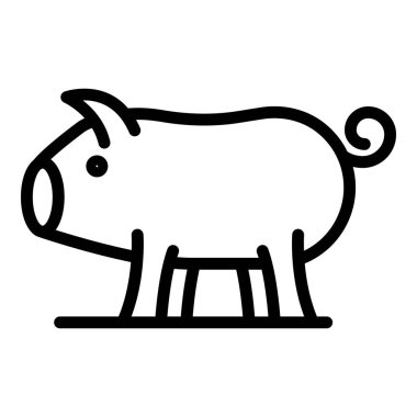 Çiftlik domuzu ikonu, taslak biçimi