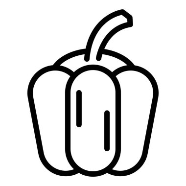 Çan biberi simgesi, taslak biçimi