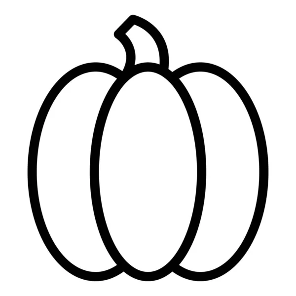 Icono de calabaza, estilo de contorno — Vector de stock