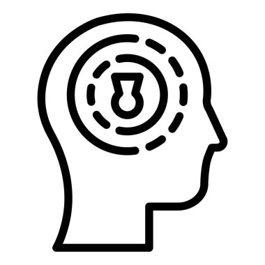 İnsan kilit simgesi, özet biçimi