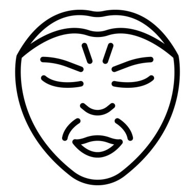 Kırışıklıklar makyaj simgesi, taslak biçimi