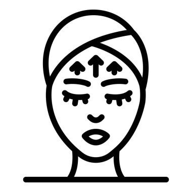 Kırışıklıklar problem simgesi, özet biçimi