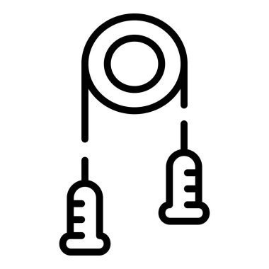 Egzersiz ekipmanı simgesi, özet biçimi