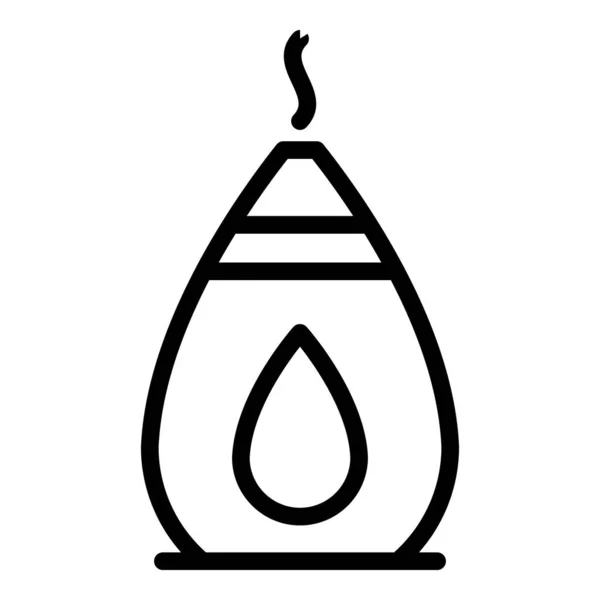 Icono del difusor de aromaterapia, estilo de esquema — Vector de stock