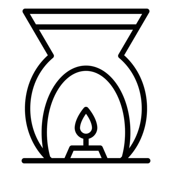 Oil diffuser icon, outline style — Stock Vector