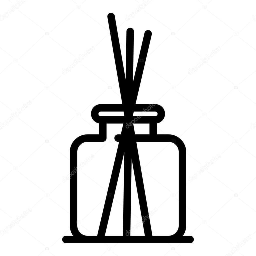 Home freshener diffuser icon. Outline home freshener diffuser vector icon for web design isolated on white background