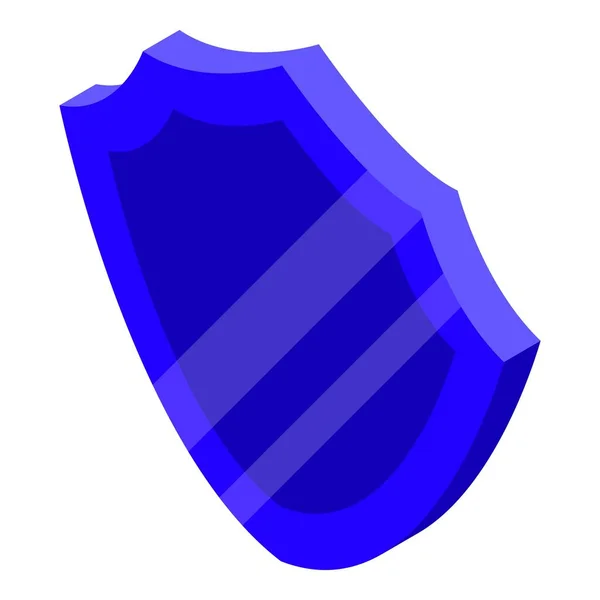 Icono de escudo de servicio de seguridad, estilo isométrico — Vector de stock