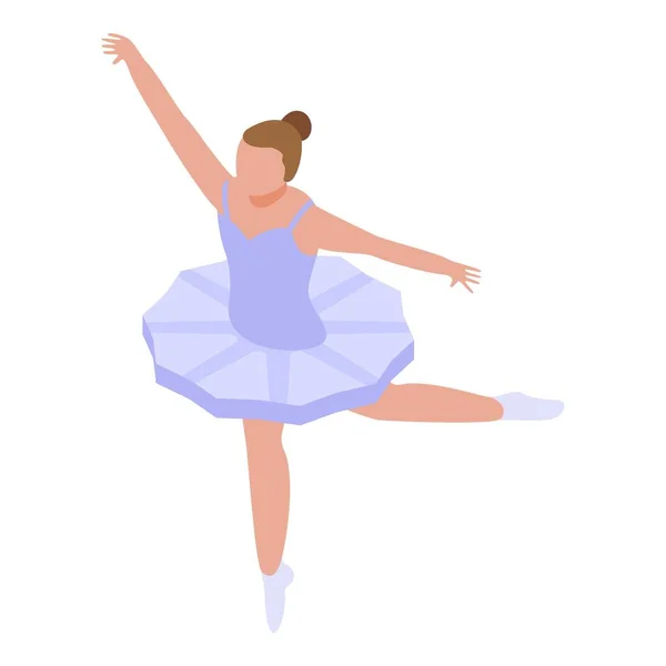 Ballet performance icon, isometric style — Stock Vector