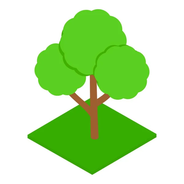 Ikona drzewa owocowego w stylu izometrycznym — Wektor stockowy