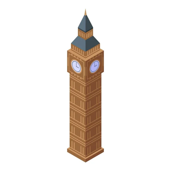 Icono de torre de Londres, estilo isométrico — Archivo Imágenes Vectoriales