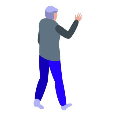 Huzurevi ziyaretçi simgesi, izometrik biçiminde