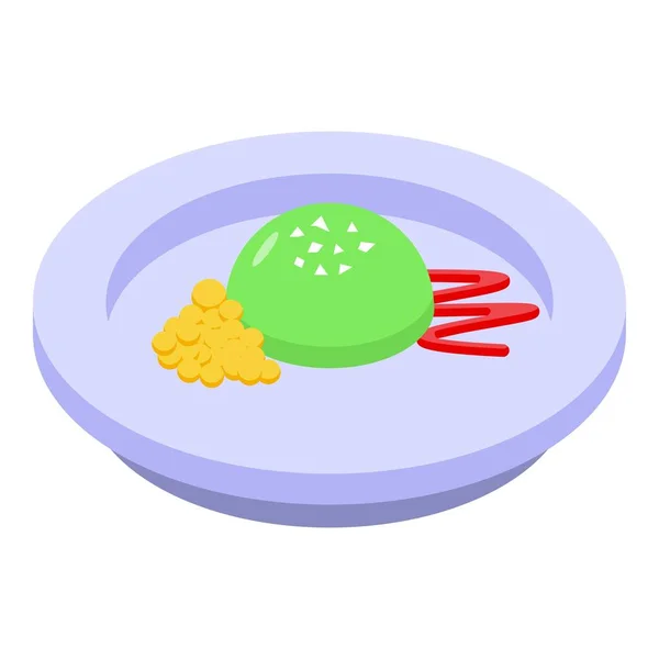 Cocina icono de la cocina molecular, estilo isométrico — Vector de stock