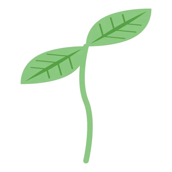 Nawozy zielone ikona roślin, w stylu izometrycznym — Wektor stockowy