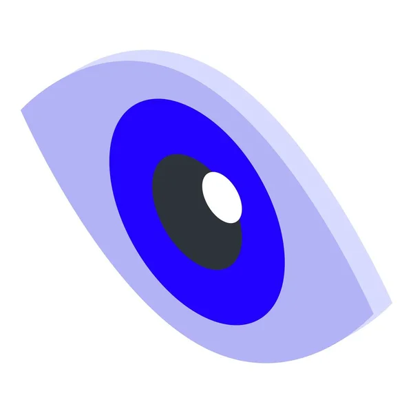 Иконка безопасности глаз, изометрический стиль — стоковый вектор