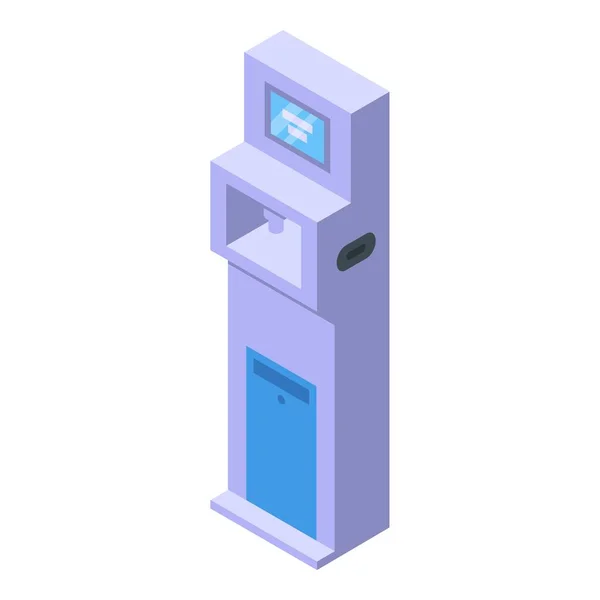 Disinfection kiosk icon, isometric style — Stock Vector