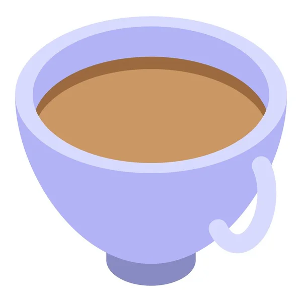 Detoks kahve fincanı simgesi, izometrik biçim — Stok Vektör