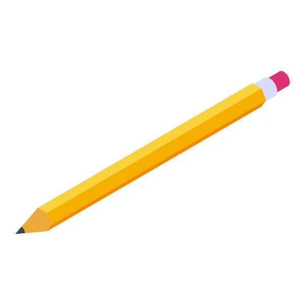 Önkiszolgáló ceruza ikon, izometrikus stílus — Stock Vector