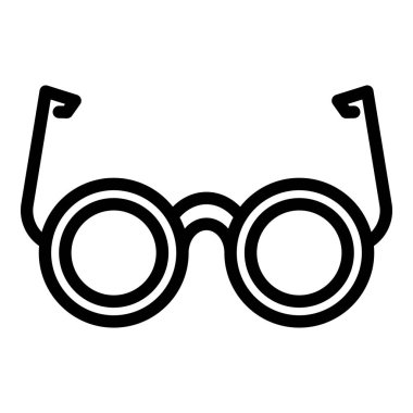 Kör engelli gözlüğü simgesi, taslak biçimi