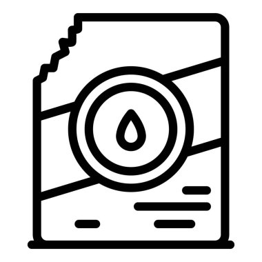 Yumuşatıcı paket simgesi aç, taslak biçimi