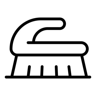 Yıkama fırçası simgesi, taslak biçimi