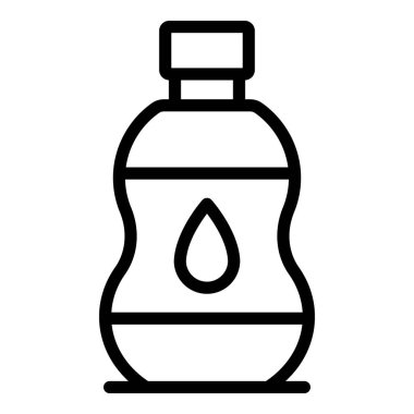 Yumuşatıcı plastik şişe simgesi, taslak biçimi